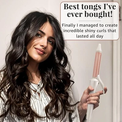 Lily England Hair Curling Wand 25mm, Ceramic Curling Tongs