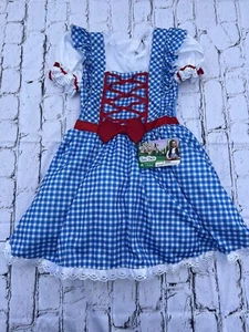 Wizard of Oz Dorothy Halloween Costume Sz Small 4-6 Childs Girls New. - Picture 1 of 7