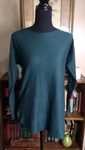 INC International Concepts Women's Small, Tunic Sweater Hunter Green - Picture 1 of 7