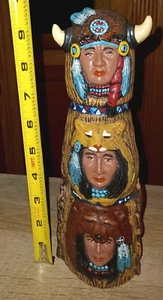 Native American Indian Totem Pole - Picture 1 of 3