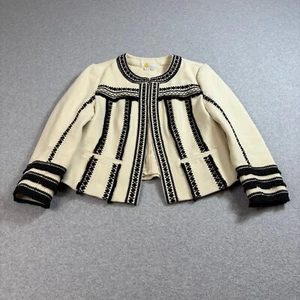 Boden Blazer Woman 10 Cream Jacket Embroidered Capsule Boho Heritage Career - Picture 1 of 9