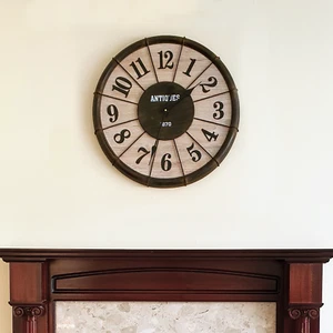 Steampunk Classic Metal Wall Clock Industrial Vintage Style Retro Large 60cm - Picture 1 of 1