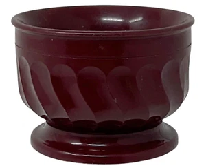 Turnbury Dinex Cranberry 9 Oz. Melamine Pedestal Bowl #3200 USA - Picture 1 of 6