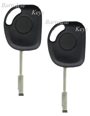 2 Replacement Transponder Car Key For 2004 2005 2006 2007 2008 Jaguar XJ8 XJR - Image 1 of 4