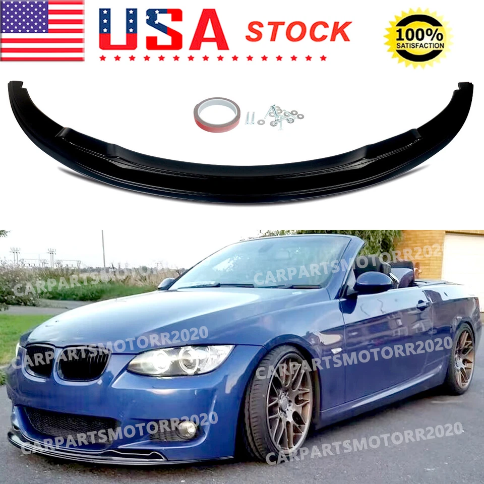 FOR BMW 3 SERIES E92 E93 330ci 335i M TECH PRE-LCI 06-09 FRONT BUMPER SPLITTER Foto 1 de 4