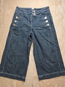 A.M.I. Pantalones de mezclilla de algodón 10P para mujer - Imagen 1 de 8
