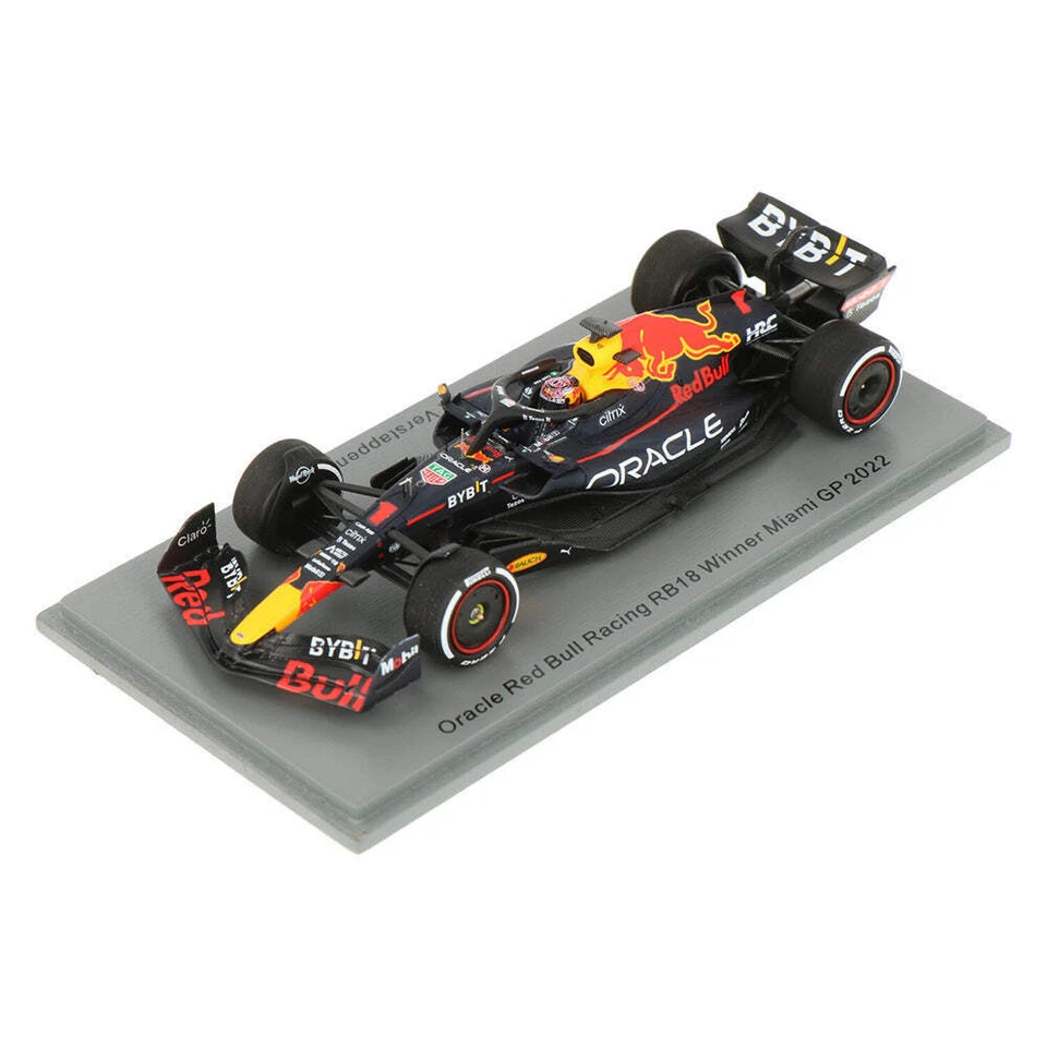 1:43rd Red Bull Racing RB18 Max Verstappen #1 Miami GP Winner 2022 - Image 1 of 1