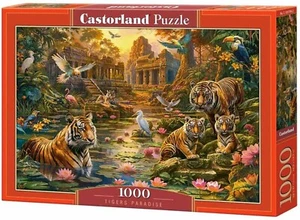 New Castorland Jigsaw Puzzle 1000 Pieces 105199 Tigers Paradise - Picture 1 of 2