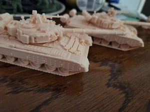 Tan T80 plastic toy soldier tanks (same size / scale as Timmee Toys 1/48) - Picture 1 of 4