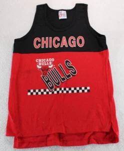Vintage Chicago Bulls Basketball Tank Top Garen Red Black Youth L 14/16 - Picture 1 of 4