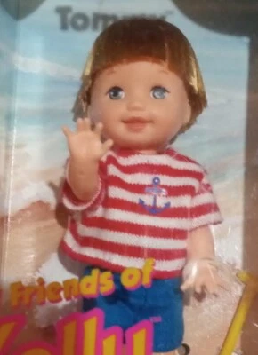 Barbie Li'l Friends of Kelly Beach Tommy 1997 con cubo de arena y pala como nueva Foto 1 de 4