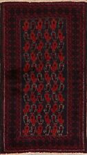 Vintage Balouch Geometric Handmade Paisley Area Rug All-Over Oriental Carpet 3x6
