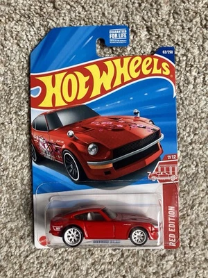 1/64 风火轮定制目标红色版 DATSUN 240Z 带真实车手定制超级 — 第 1/4 张图片