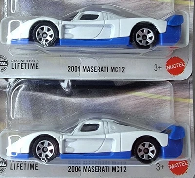 Lot of 2 Two 2025 Matchbox Metal 2004 Maserati MC 12 - 86/125 Mattel New Sealed - Image 1 of 4