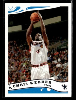 2005-06 Topps #130 Chris Webber Card Philadelphia 76ers - Image 1 of 2