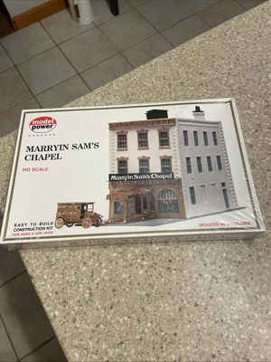 Model Power HO Scale Marryin Sam's Chapel #457 New sealed - Image 1 of 2