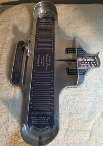 Genuine Brannock Device - Women's Foot Size Measuring Tool - Black READ - Picture 1 of 7