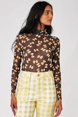 Pasta Farfalle Rachel Antonoff $188 negra de cuello alto Lillian talla XS de EE. UU. Foto 1 de 4