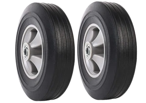 10" Flat Free Solid Rubber Wheels For Generac 0059390 GP5500 Gas Generator - Bild 1 von 1