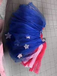 girls american flag tutu one size 2t-4t - Picture 1 of 3