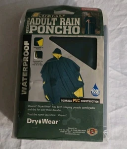 Stearns Adult Reversible rain pancho universal Army Green/Yellow new - Picture 1 of 7