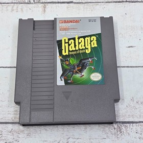 Galaga Demons of Death Nintendo NES Authentic Bandai 1988 Cartridge Tested