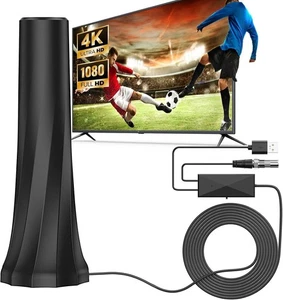 Digital TV DVB-T2 Antenne mit Verstärker HD 4K 1080P TV Zimmerantenne VHF/UHF - Bild 1 von 7