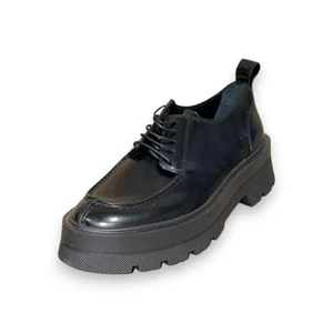 Scarpe derby uomo HUGO BOSS nere in pizzo massiccio taglia 7 EU 40 - Foto 1 di 4