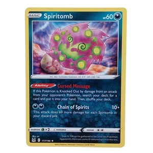 Pokemon Spiritomb SWSH11: Lost Origin 117/196 Near Mint NM - Picture 1 of 2