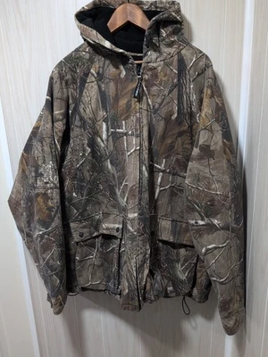 Realtree Mens Camo Jacket 2XL Fleece Lined Pre Owned - Image 1 of 4
