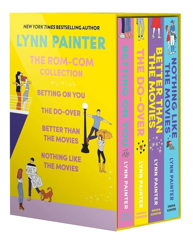 Lynn Painter Rom-Com Collection 4 Books Set Better than the Movies, Betting on - Image 1 of 2