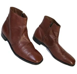 Vintage Hanover LB Sheppard Signature Herren Gr. 11,5 Kalbsleder Leder Seitenreißverschluss Stiefel  - Bild 1 von 10