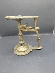 Lampada ad olio vintage in ottone culto del tempio fai da te artigianale - Foto 1 di 14