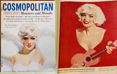 Marilyn Monroe Magazine Cosmopolitan 1959 Calendar Press Photo EX/NM High Grade - Image 1 of 4