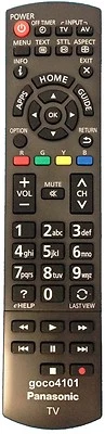 N2QAYB000832 GENUINE ORIGINAL PANASONIC TV REMOTE CONTROL THL42E6A, THL50E6A NEW - Image 1 of 2