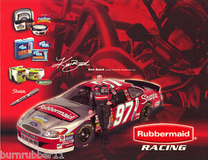 2003 KURT BUSCH "SHARPIE / RUBBERMAID" #97 NASCAR WINSTON CUP SERIES POSTCARD