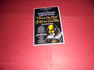 Vanessa Redgrave Timothy Dalton Sylvester McCoy 1986 UK Theatre Flyer - Picture 1 of 2
