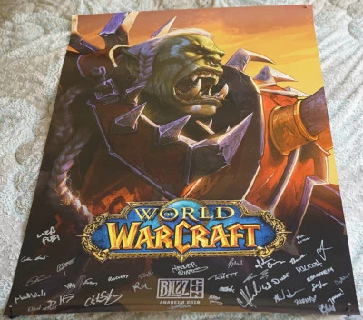 Blizzcon 2018 Official World of Warcraft WoW Saurfang Signed Poster - Image 1 of 3