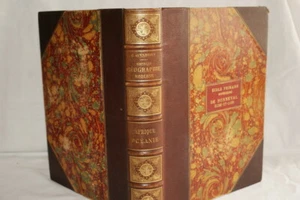 VARIGNY NOUVELLE GEOGRAPHIE AFRIQUE OCEANIE RELIURE CARTES GRAVURES - Imagen 1 de 10