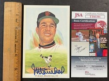 1989 PEREZ-STEELE GALLERIES CELEBRATION SET JUAN MARICHAL HAND SIGNED W/JSA COA