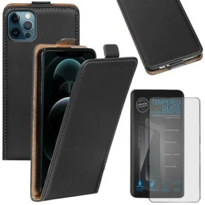 Sac Rabattable Pour IPHONE Étui de Protection Portable à Clapet Slim Housse Noir - Afbeelding 1 van 18