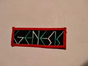 Genesis Phil Collins SMALL logo vintage patch Sew On pop music aufnaher 2 - Imagen 1 de 2