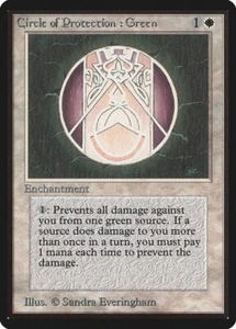 MTG Circle of Protection: Green NM Limited Edition Beta LEB Magic card - Picture 1 of 3