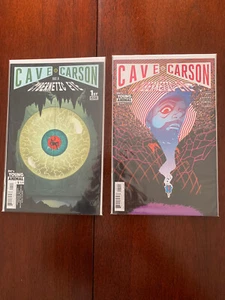 CAVE CARSON HAS A CYBERNETIC EYE #1 & #2 DEC 2016 DC} 1ST PRINT! NM- AWESOME! - Picture 1 of 3