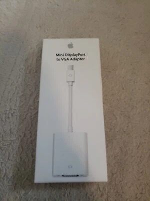New Genuine Apple Mini DisplayPort (Thunderbolt 2) to VGA Adapter A1307 *New* - Image 1 of 2