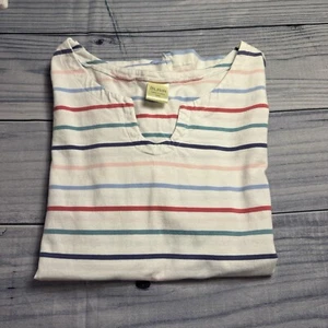 Blair V-Neck Top, 2XL, Cotton Blend, Multi-Colored, Short Sleeve - Picture 1 of 6