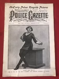 Polizeiblatt Edie Wyatt Solly verbrennt Al Palzer Luther Mcarty 25. Januar 1913 - Bild 1 von 4