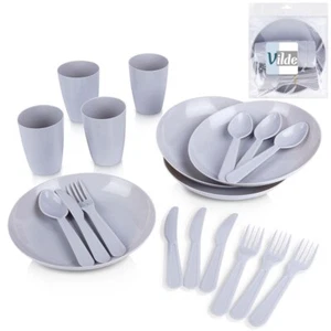 Picknickset Besteckset Camping-Besteck-Set Picknickgeschirr- und Besteckset 20El - Bild 1 von 11