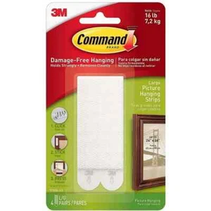 Command Picture Frame Hanging Strips 20 Pairs Heavy Duty Holds 16 lbs 6 Pks - Picture 1 of 1