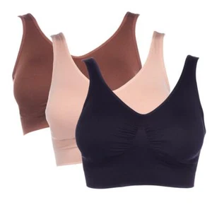 Rhonda Shear Sweetheart Ahh Bra 3-pack in Neutrals 630-931 ,Size  Medium - Picture 1 of 1